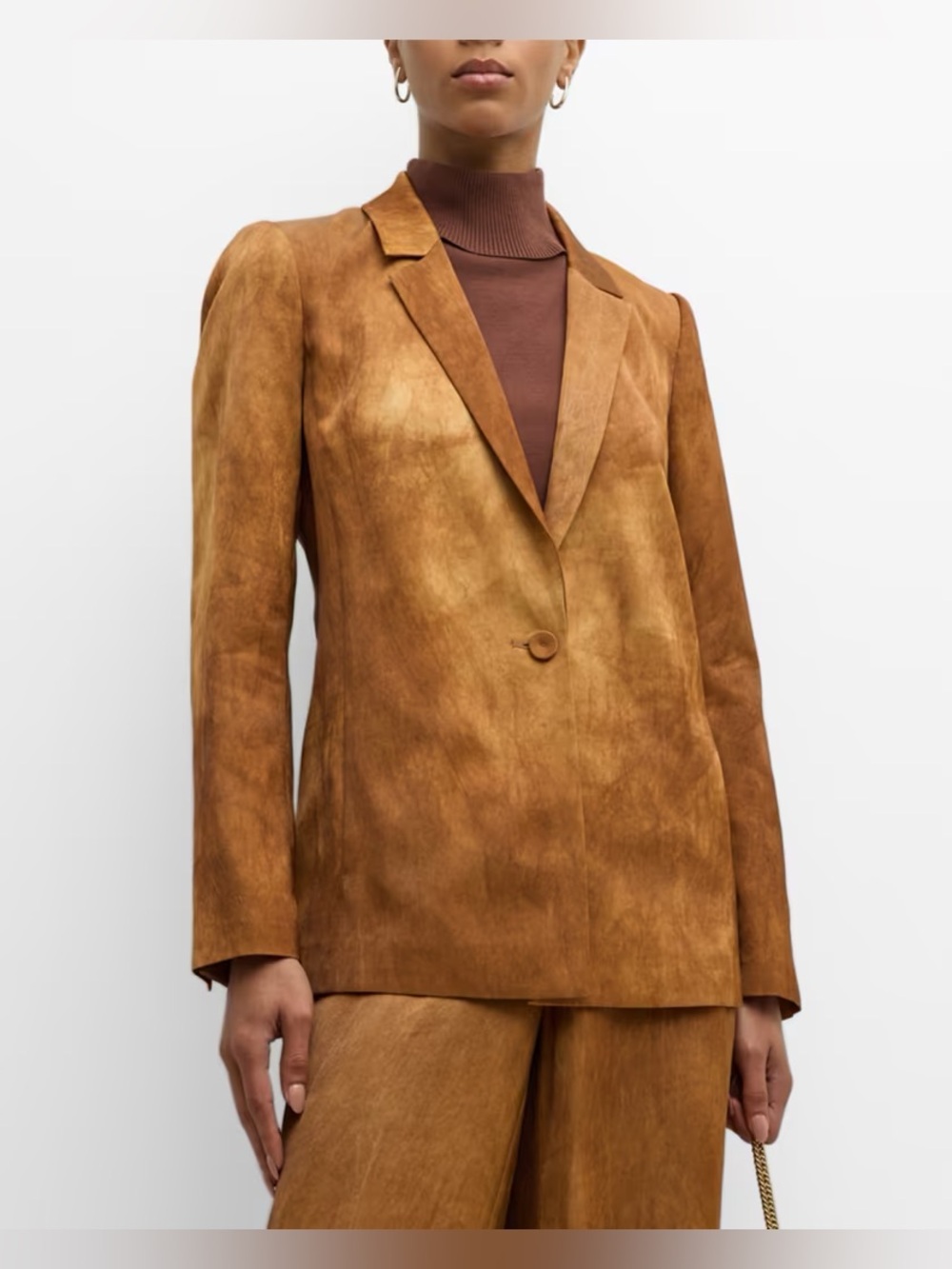 NWT KOBI HALPERIN Rosen Notched-Lapel Single-Button Jacket Sz S